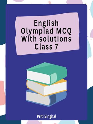 cover image of English Olympiad MCQ With Solutions Class 7